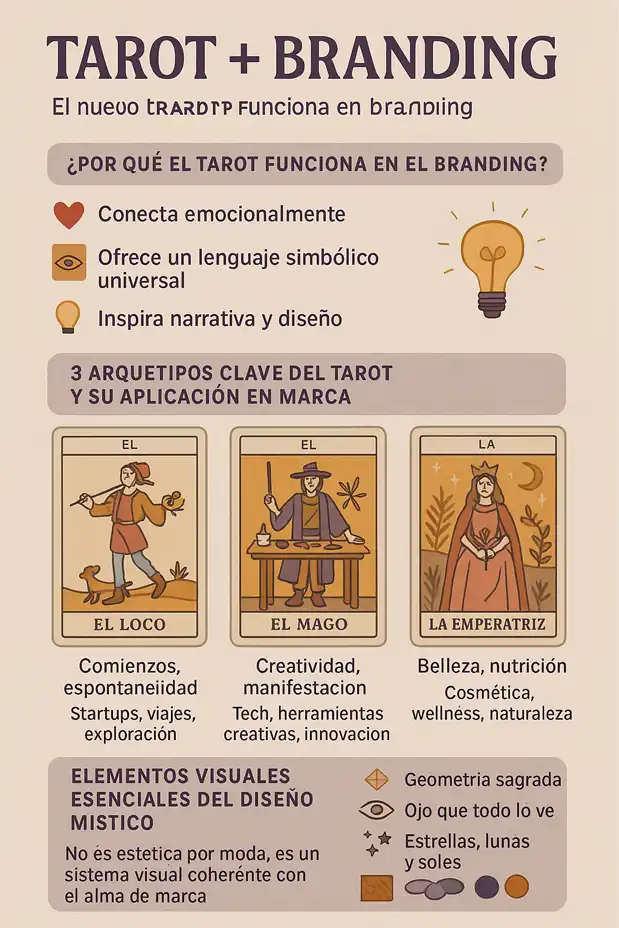 tarot como herramienta de diferenciación creativa infografía