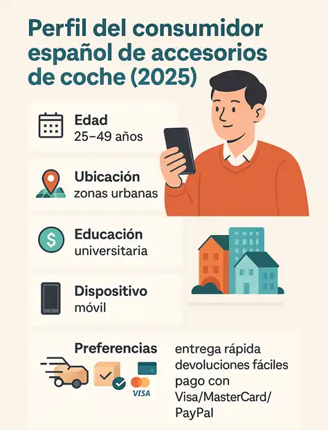 Entiende al consumidor español de accesorios automotrices