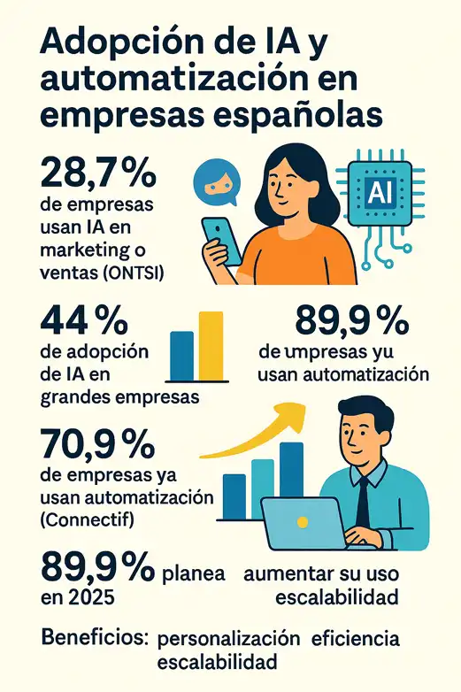 Tendencias digitales en 2025 infografía