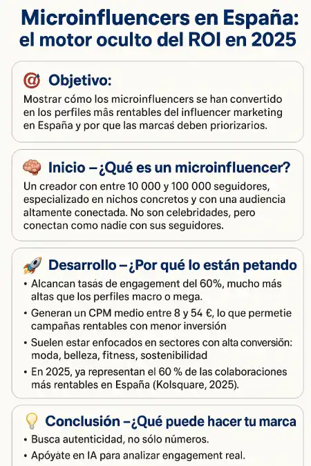 microinfluencer en españa infografía
