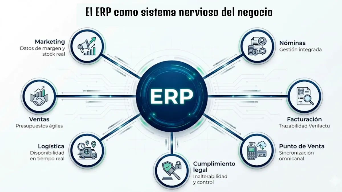 El ERP como sistema nervioso del negocio